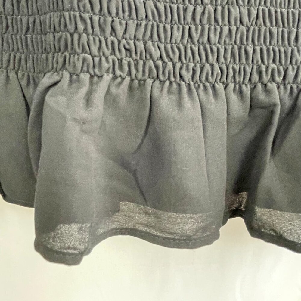 Abercrombie & Fitch Black Smocked Tiered Ruffle Skirt Size S NWT - Picture 9 of 16